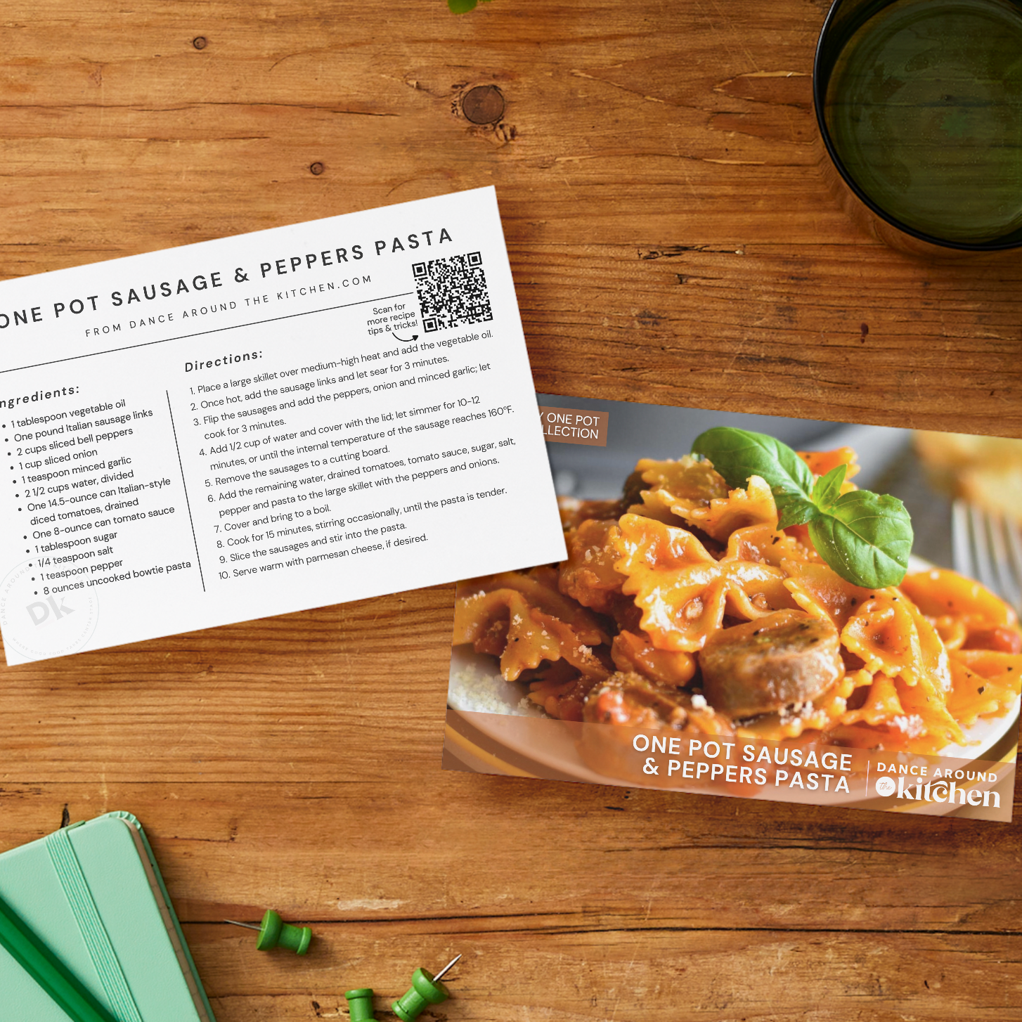 "Easy One Pot Meals" Recipe Card Collection